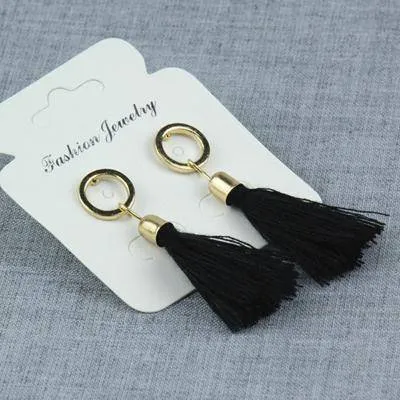 18 Styles, Short Tassel Small Boho Earrings