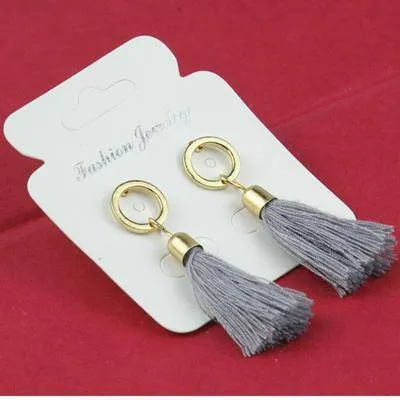 18 Styles, Short Tassel Small Boho Earrings