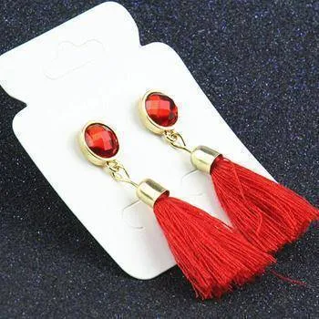 18 Styles, Short Tassel Small Boho Earrings