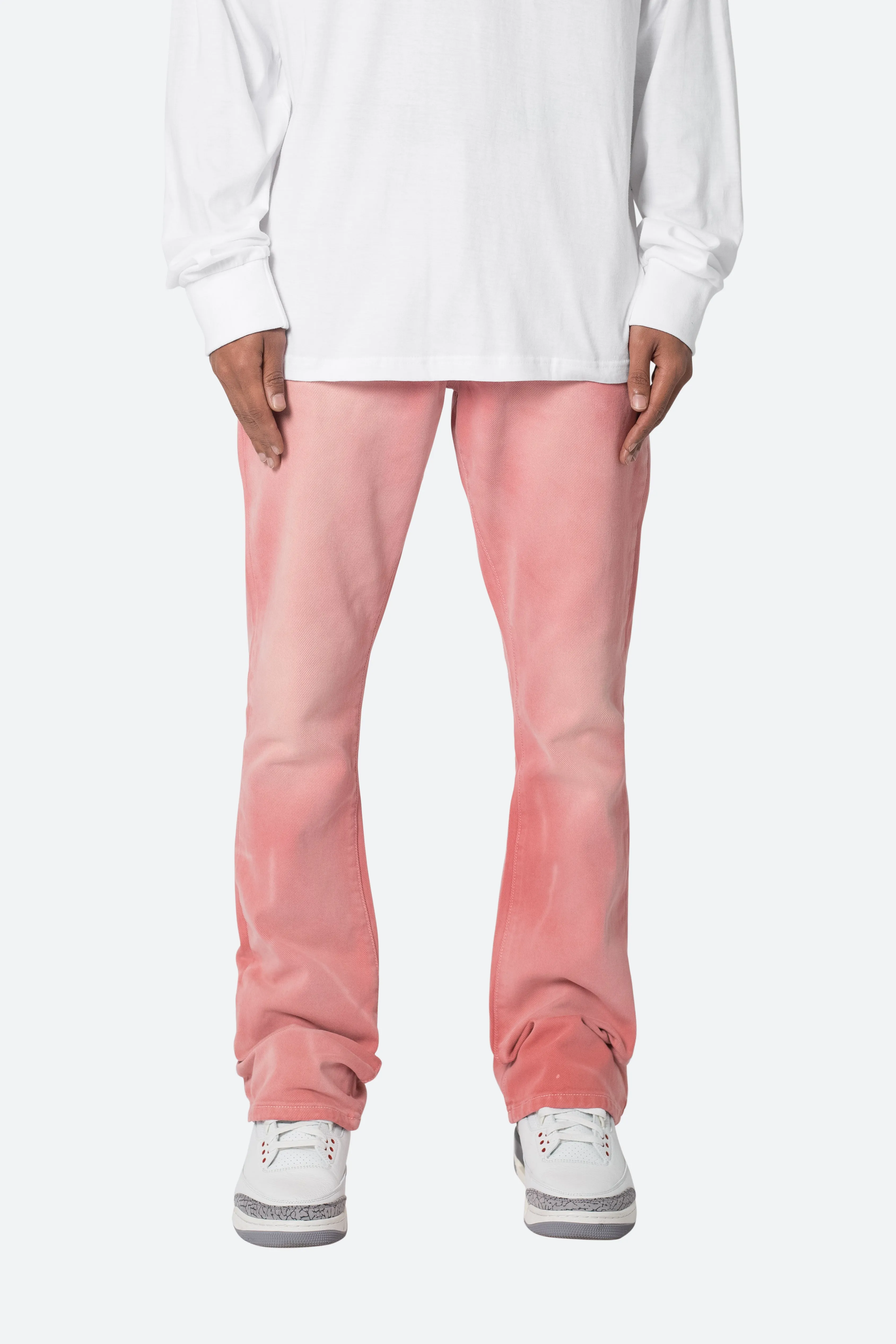 B593 Beach Flare Denim - Pink