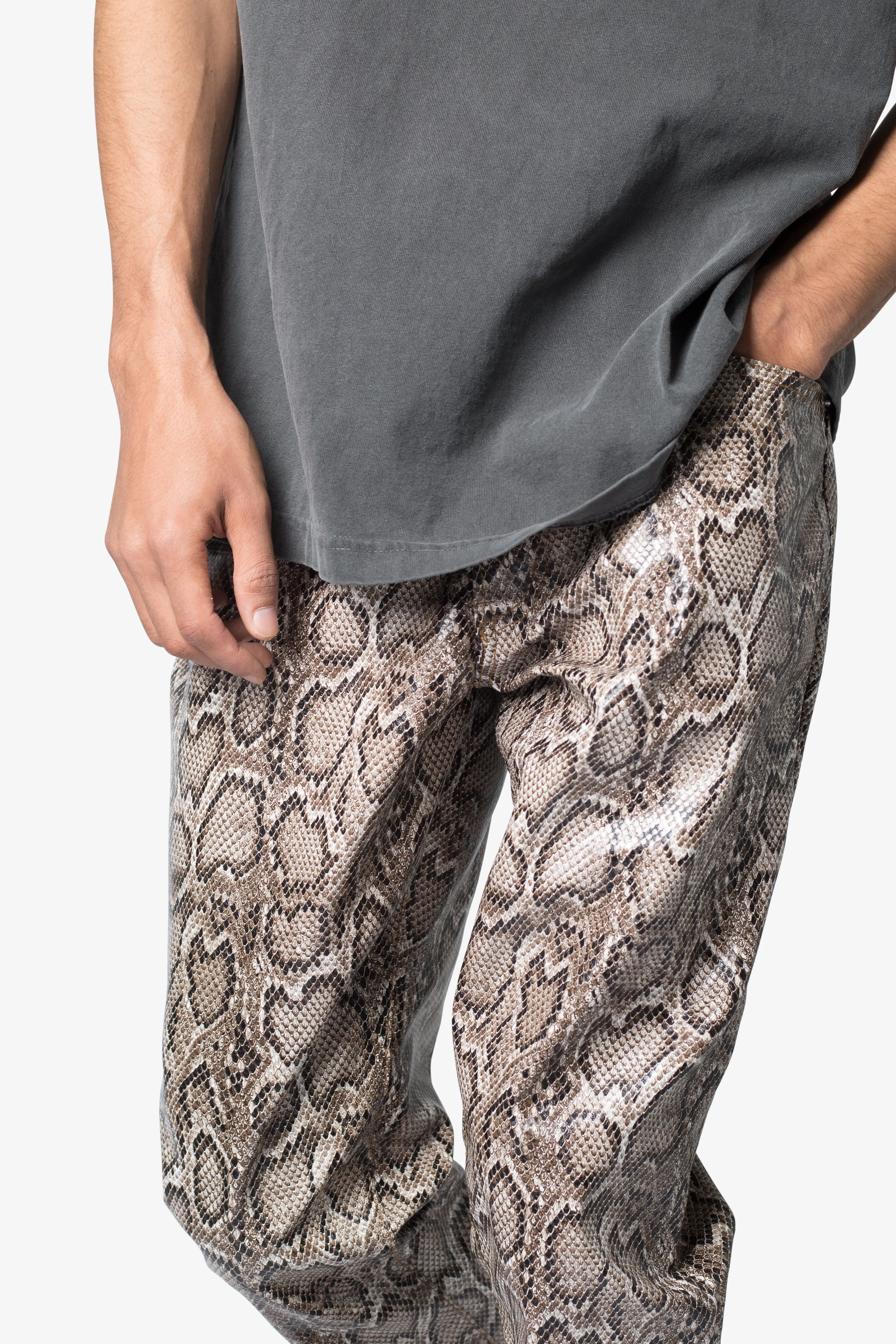 B605 Python Flare Pants - Multi