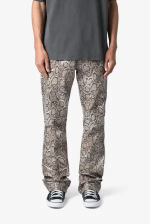 B605 Python Flare Pants - Multi