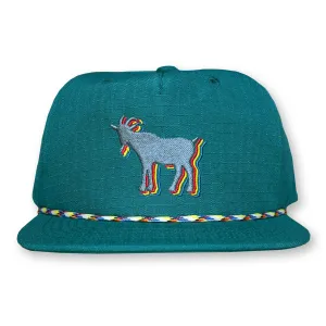 Billy Strings Goat Rope Hat / Peacock Ripstop with Mercury Billy Goat