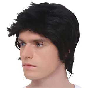 Black Pop Mullet Wig