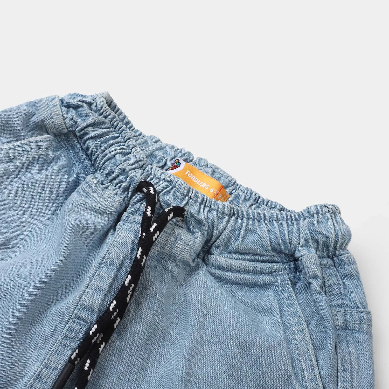 Boys Denim Short Dinoverse - Light Blue