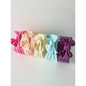 BUNDLE: (5) Bright Rainbow Nylon Knots