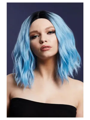 Cara Baby Blue Wavy Bob Wig