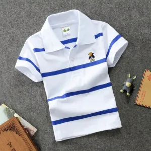 Cotton Striped Polo Shirt – Stylish Comfort for Every Occasion