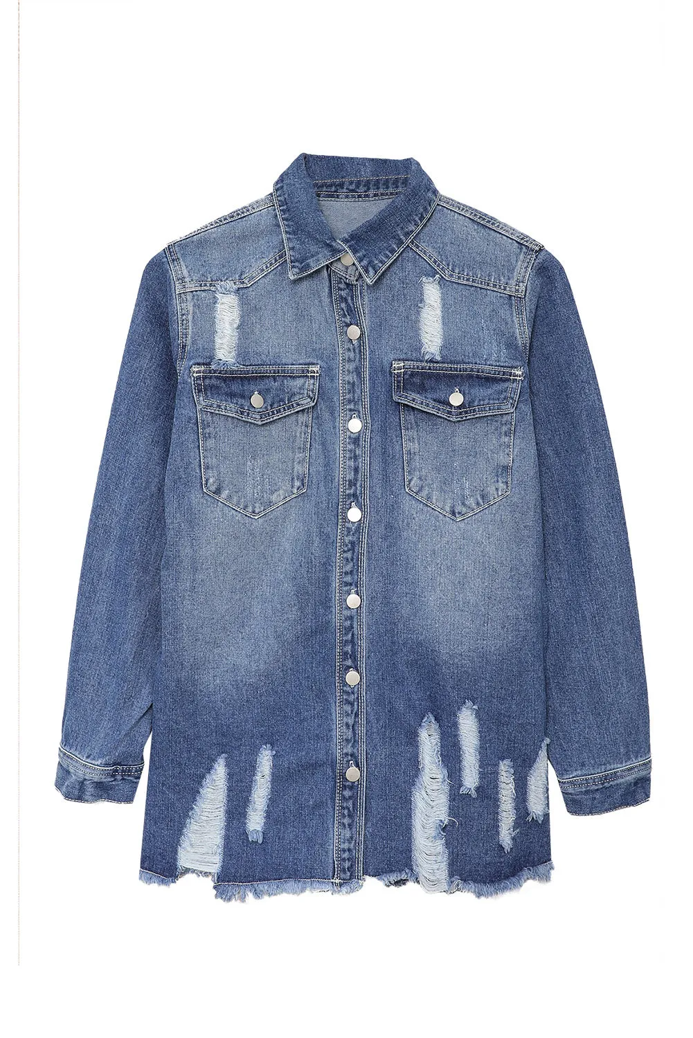 Distressed Denim Jacket