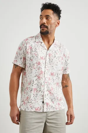 DRESDEN SHIRT - BRUSH FLORAL WHITE