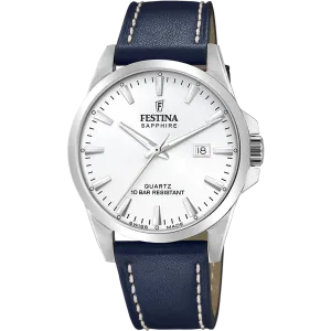 Festina Swiss Made Leather Analog Mens Watch I Model F20025/2 Quartz Movement