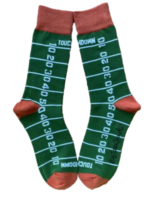 Football Field Mens Sock