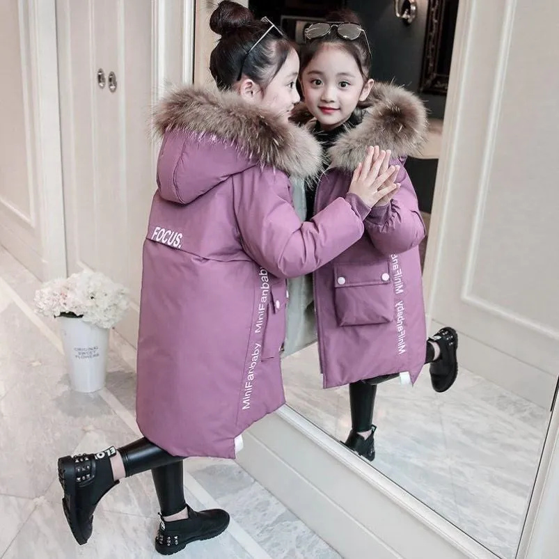 Girls' Down Jackets Anti-season Clearance Foreign Air