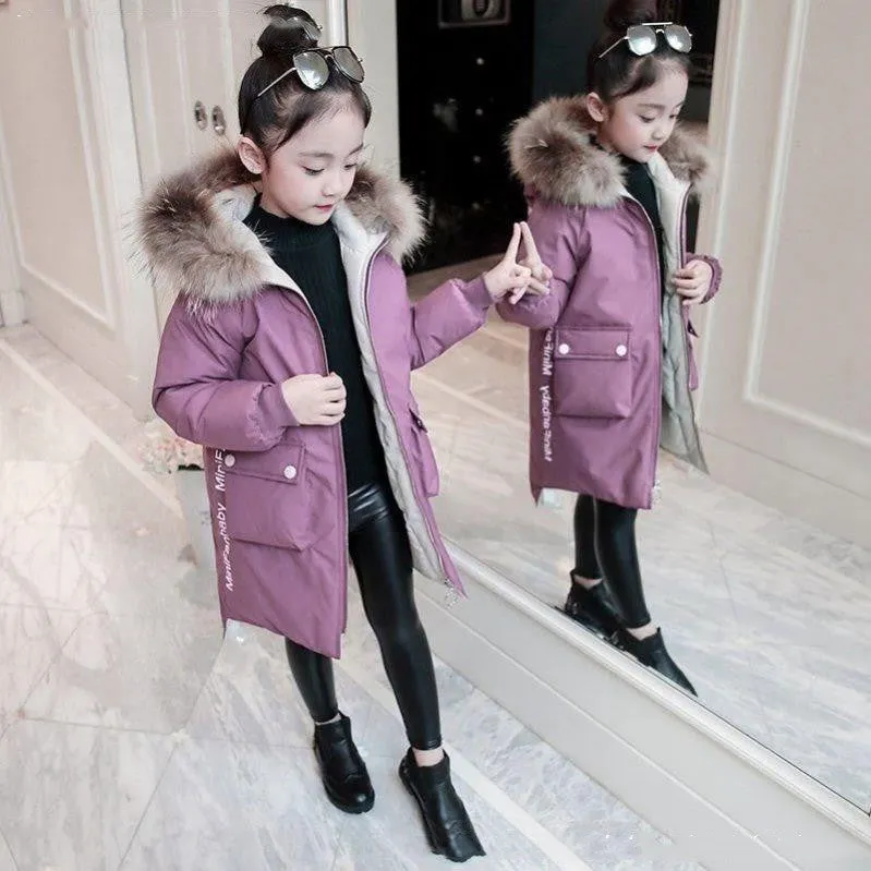 Girls' Down Jackets Anti-season Clearance Foreign Air