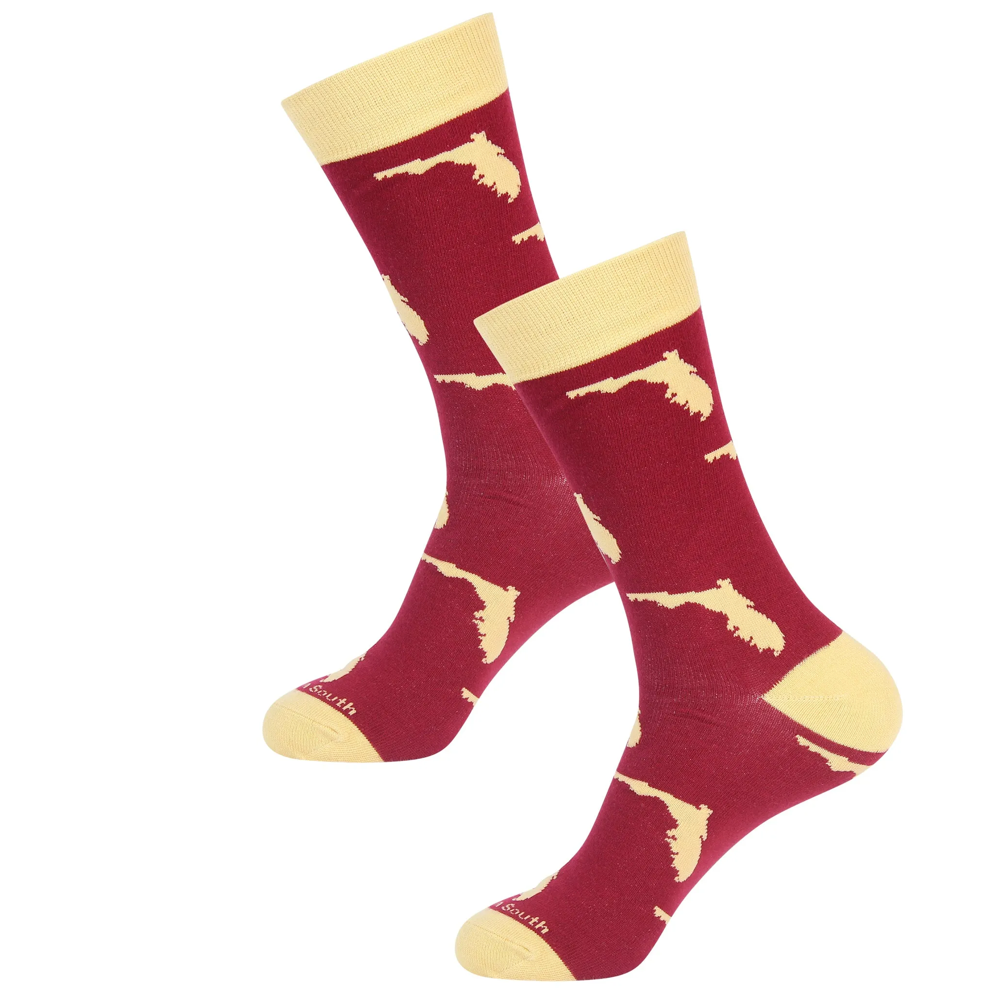 Maroon/Gold Florida Socks