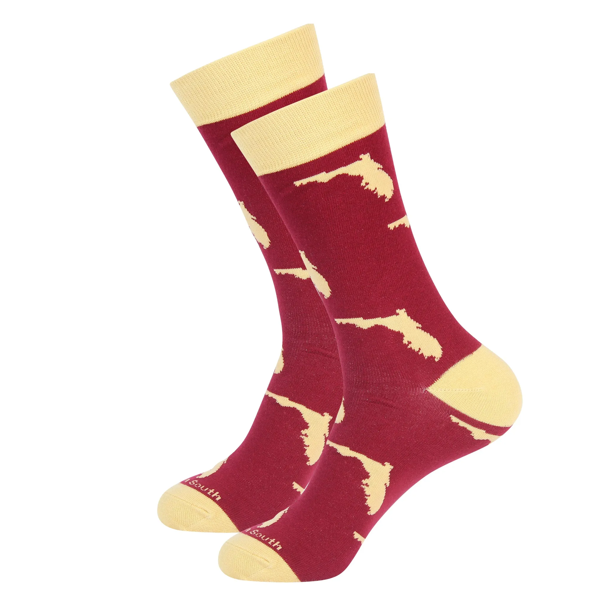 Maroon/Gold Florida Socks