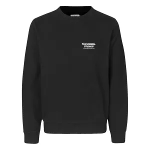 PAS NORMAL STUDIOS Off Race Small Logo Sweatshirt - Black