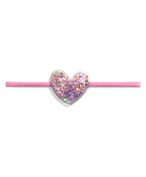 Sequined Heart Headband - Multi Colour