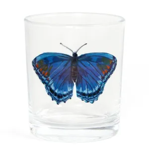 Short Juice Glass by 1canoe2: Red Spotted Purple Butterfly