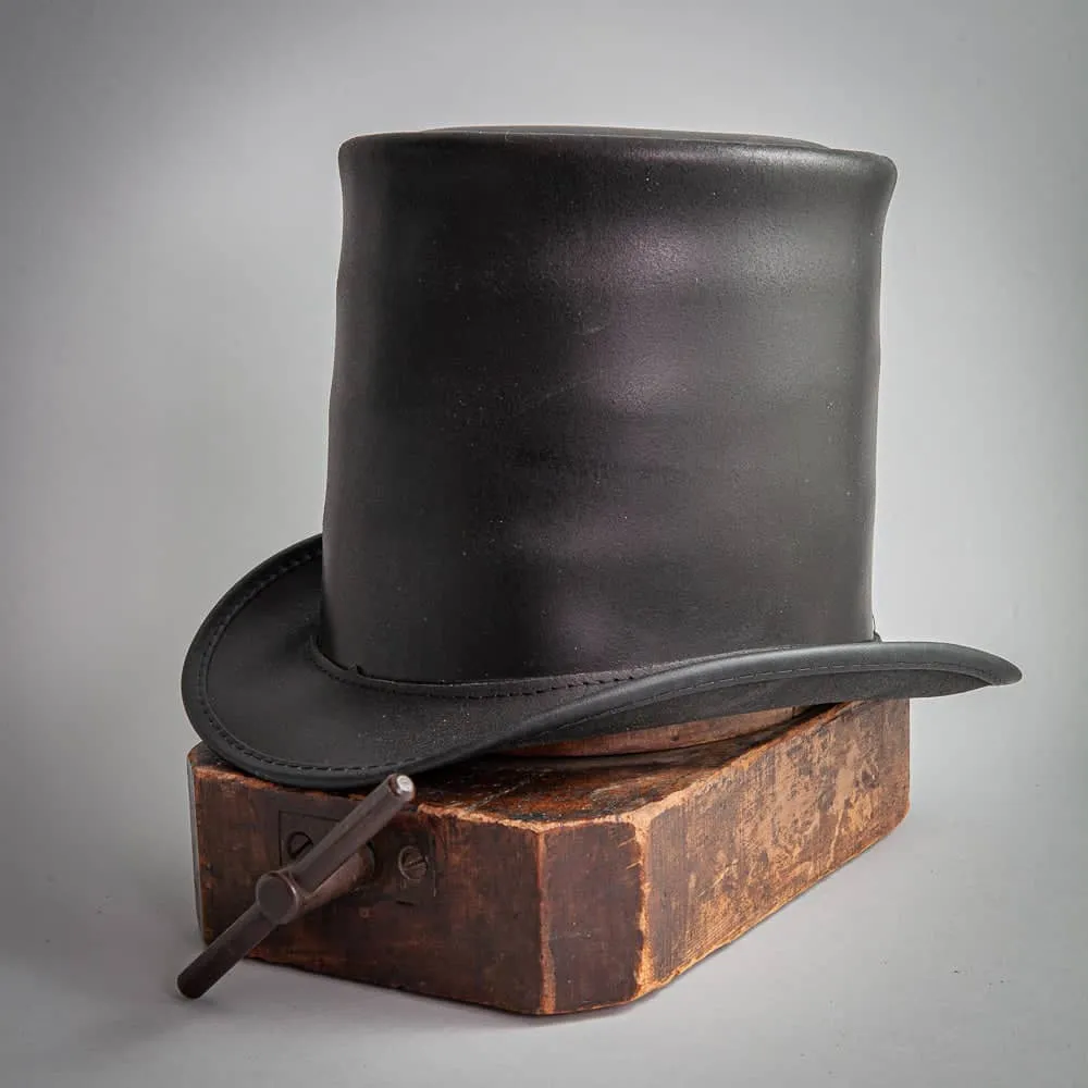 Stovepiper | Mens Leather Stovepipe Top Hat