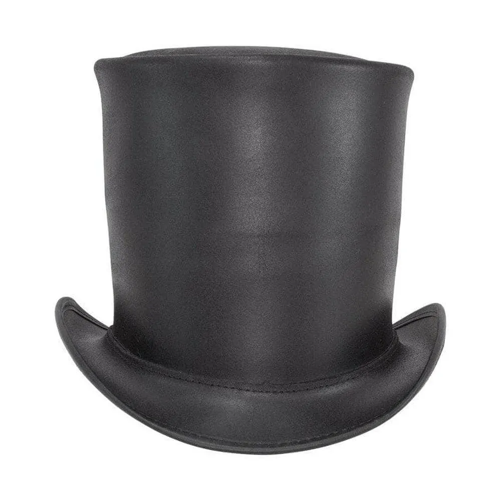 Stovepiper | Mens Leather Stovepipe Top Hat