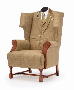 THE COUNTRY GENT TWEED WING CHAIR