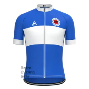 Tour de France Blue Retro Short sleeves Jersey