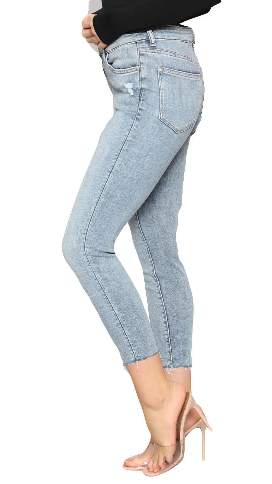 Womens Stone Wash Jeans - UK 8