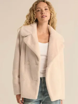 {Z Supply} Gem Double Breasted Fur Coat